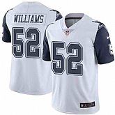 Nike Men & Women & Youth Cowboys 52 Connor Williams White Color Rush Limited Jersey,baseball caps,new era cap wholesale,wholesale hats